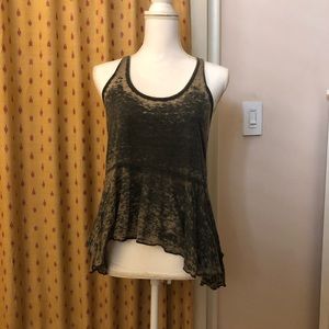 Free people army green tank top